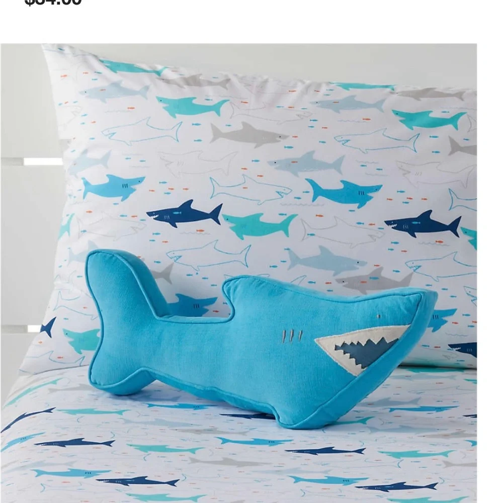 Crate & Kids Shark Accent Pillow